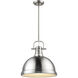 Yep Duncan Pendant Ceiling Light in Pewter, Large
