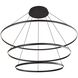 Veritas 70.88 inch 120.00 watt Sand Black Chandelier Ceiling Light, 3 Tier