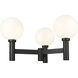 Laurent 3 Light 39 inch Black Outdoor Post Mount Fixture