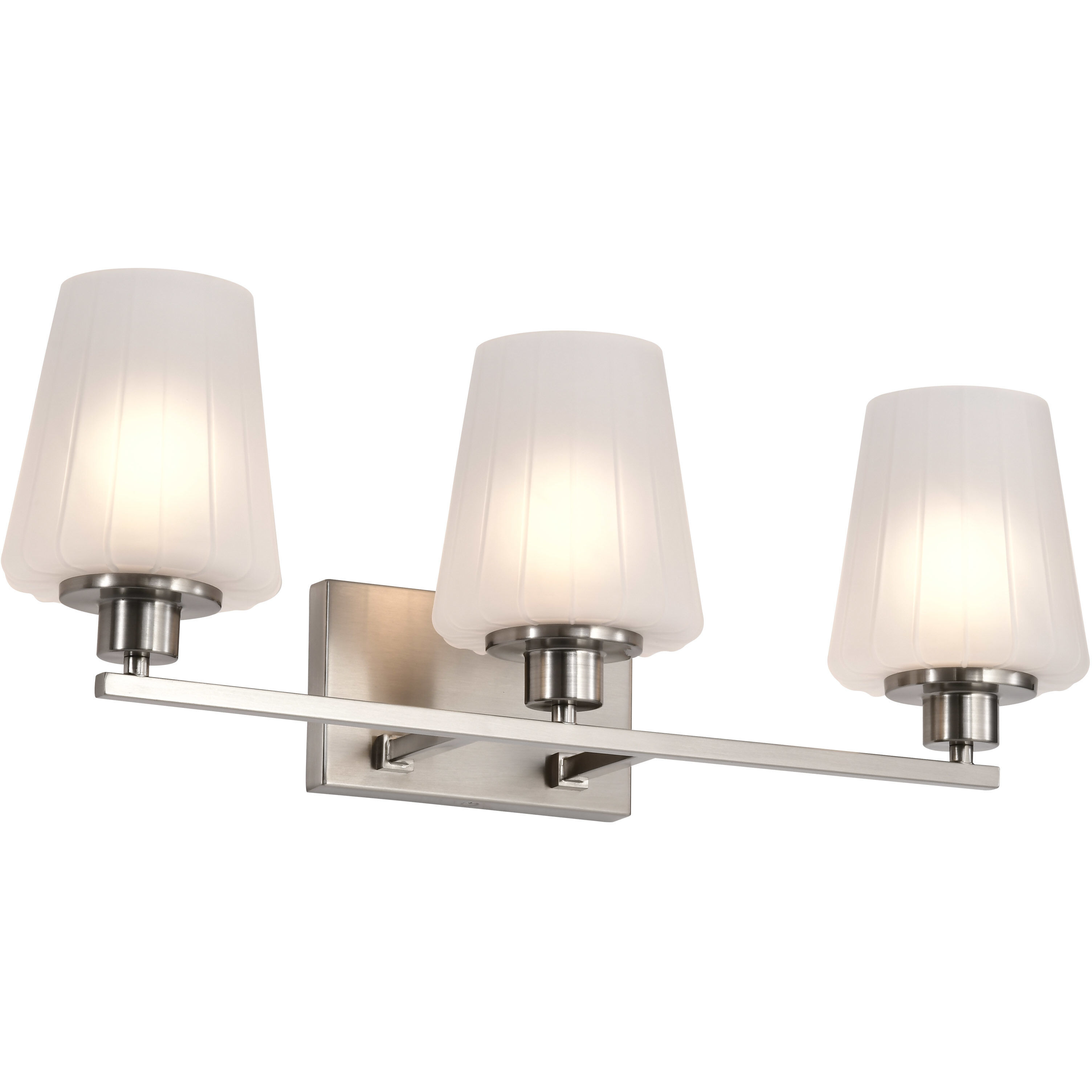 Lune 24 inch Brushed Nickel Vanity Wall Light