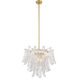 Regent 9 Light 23 inch Legacy Brass Chandelier Ceiling Light in Clear Crackled Glass