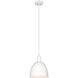 Sawyer 1 Light 8.25 inch Satin White Pendant Ceiling Light