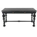 Portuguese 60 X 28 inch Hand Rubbed Black Desk, Small