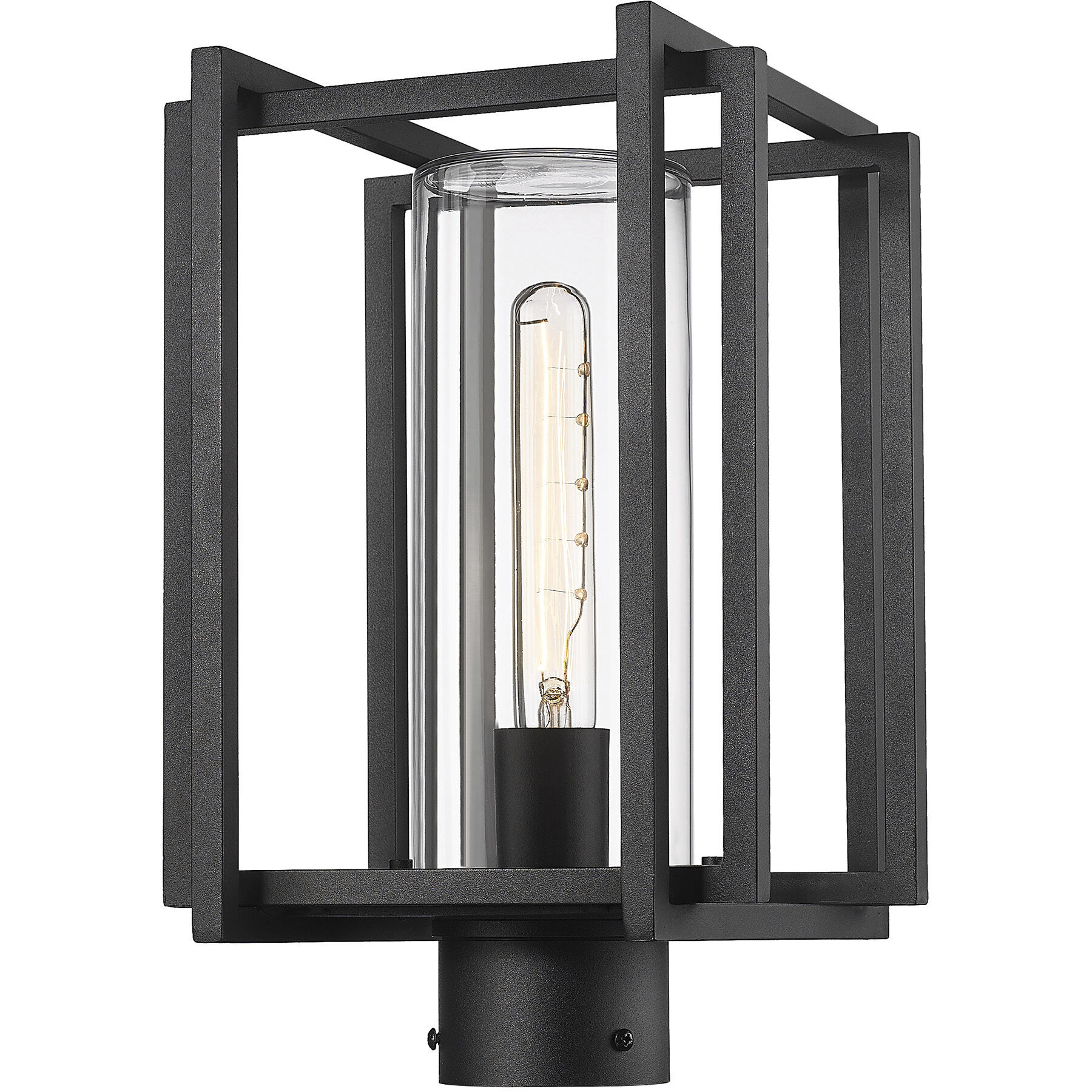 Tribeca 1 Light 8.63 inch Natural Black Outdoor Post