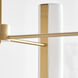 Drew & Jonathan Capalino 8 Light 30 inch Satin Brass Chandelier Ceiling Light