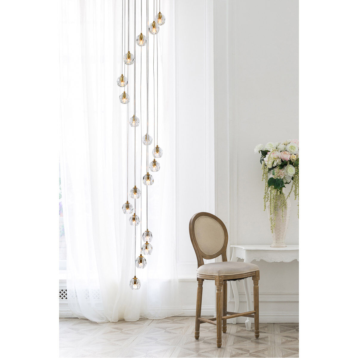 Eren 18 Light 15 inch Gold Pendant Ceiling Light