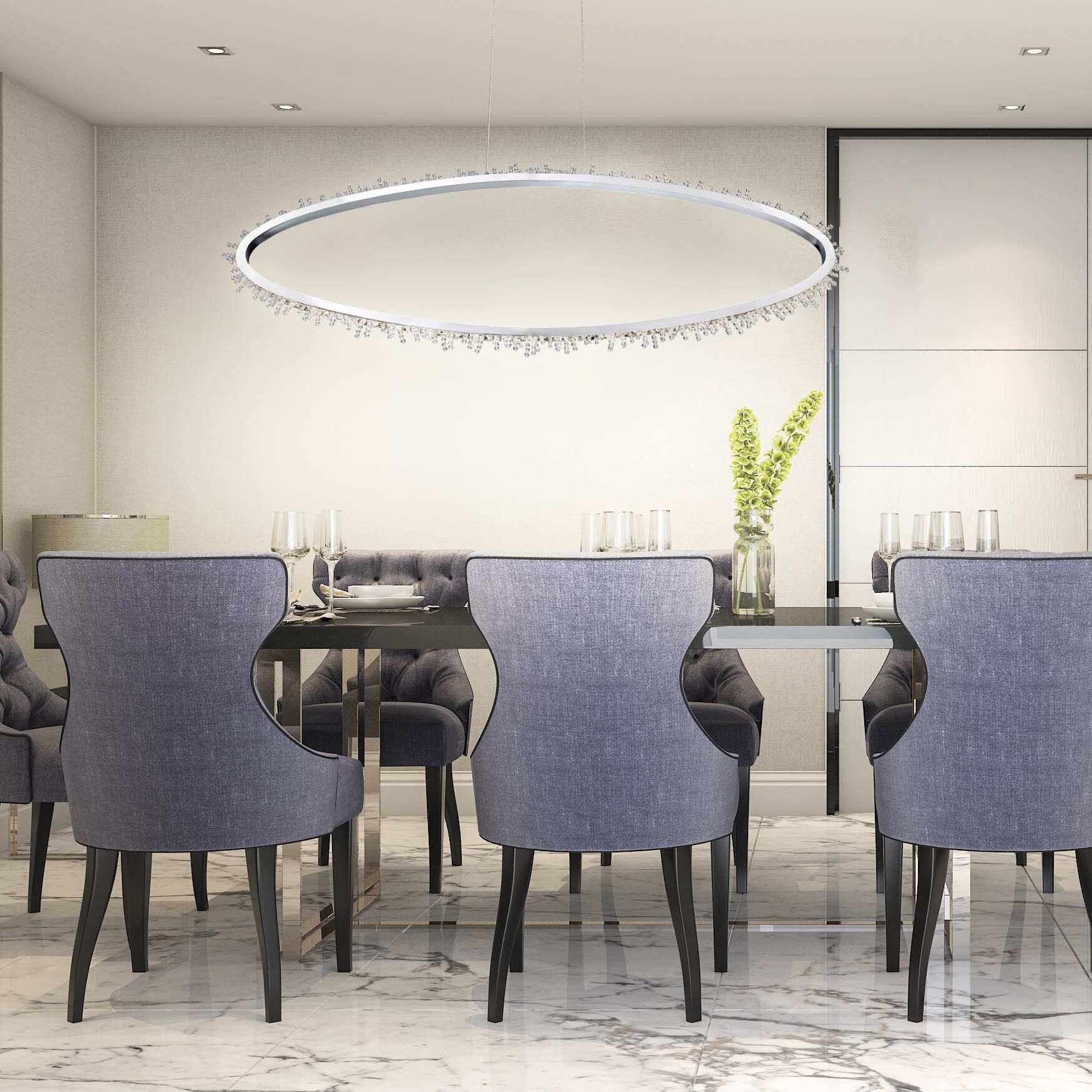Scoppia Linear Chandelier Ceiling Light