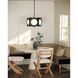 Cleo LED 16 inch Black Chandelier Ceiling Light
