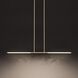 Overture LED 48 inch Champagne Gold Linear Chandelier Ceiling Light