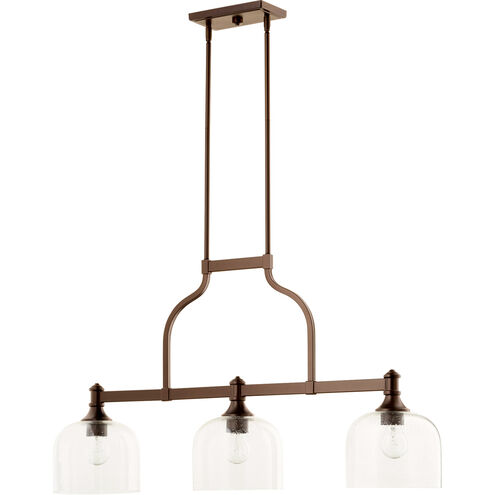 Richmond 3 Light 38 inch Oiled Bronze Island Light Ceiling Light