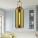 Alora Mood Soji 1 Light 6 inch Aged Gold/Copper Glass Pendant Ceiling Light