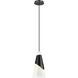 Aimie 1 Light 7 inch Matte Black Pendant Ceiling Light