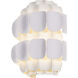 Swoon Sconce Wall Light in Matte White, Smithsonian Collaboration