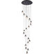Eren 18 Light 19.7 inch Black Pendant Ceiling Light