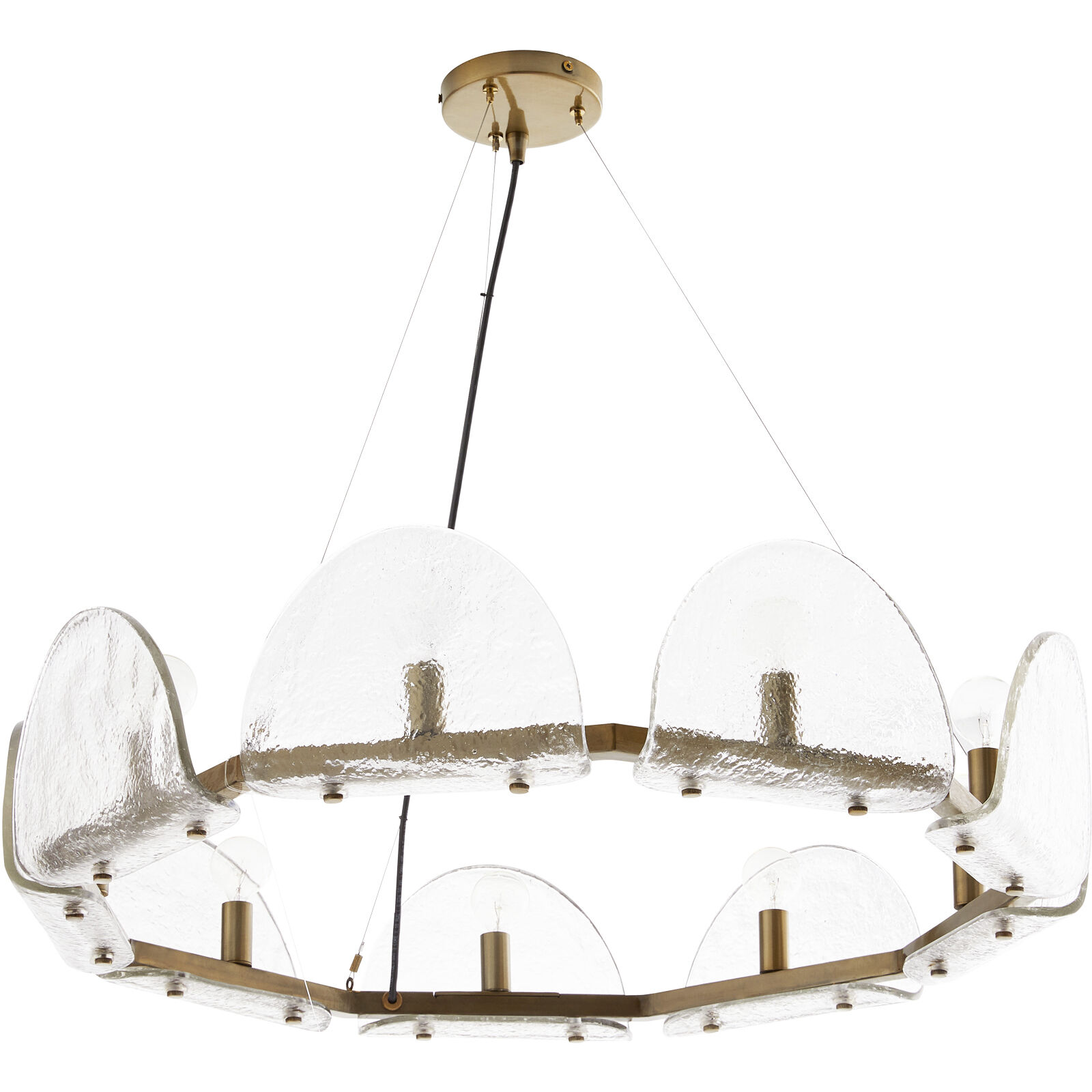 Mendez 9 Light 29 inch Smoke Luster and Antique Brass Chandelier Ceiling Light