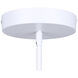 Zaria LED 18.25 inch White Chandelier Ceiling Light