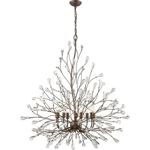 Crislett 9 Light 40 inch Sunglow Bronze Chandelier Ceiling Light