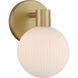 Fenton 1 Light 6 inch Legacy Brass Vanity Light Wall Light
