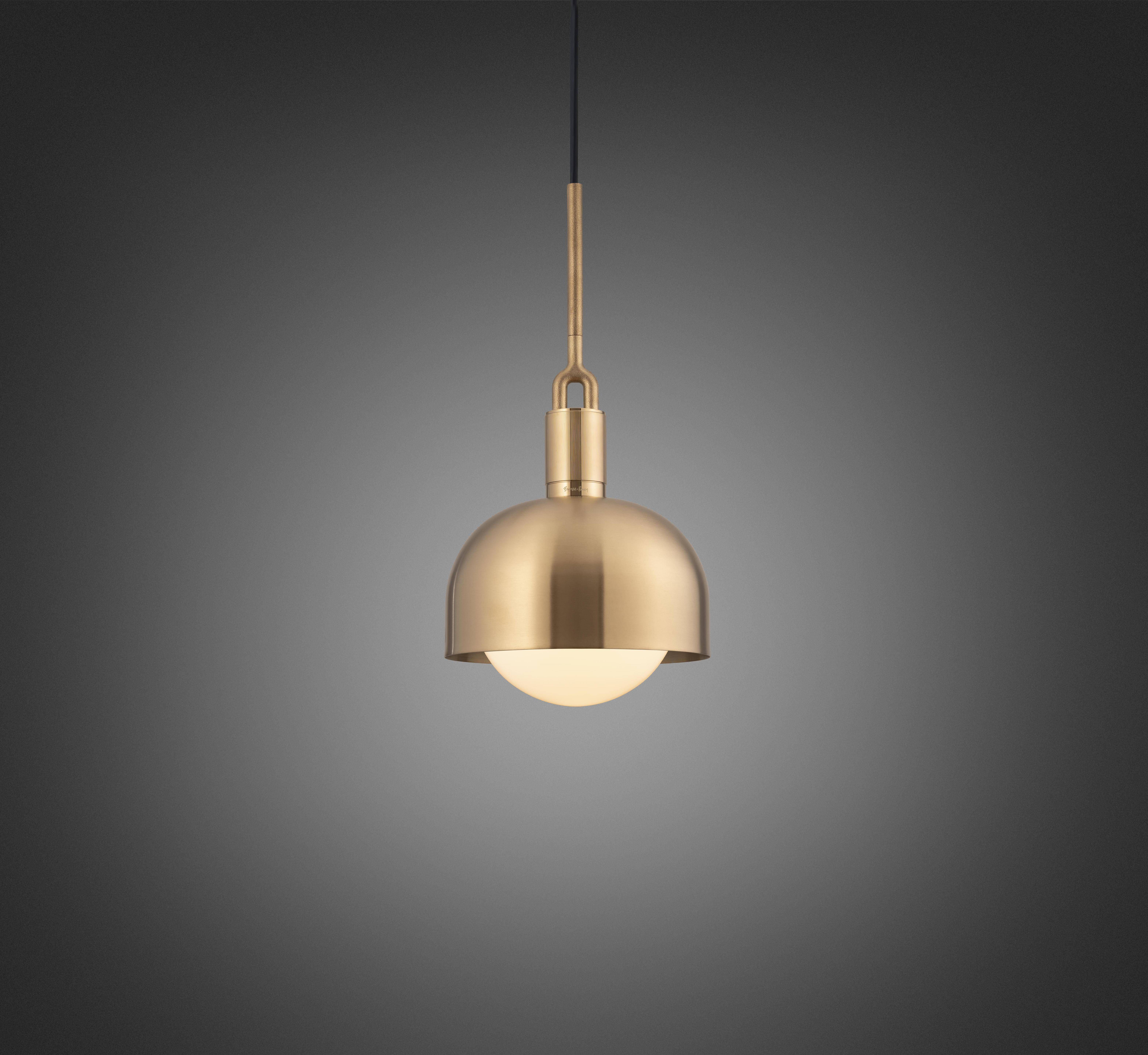 Forked LED 7.87 inch Brass Pendant Ceiling Light