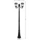 Victorian LED 87 inch Black Lamp Post Set