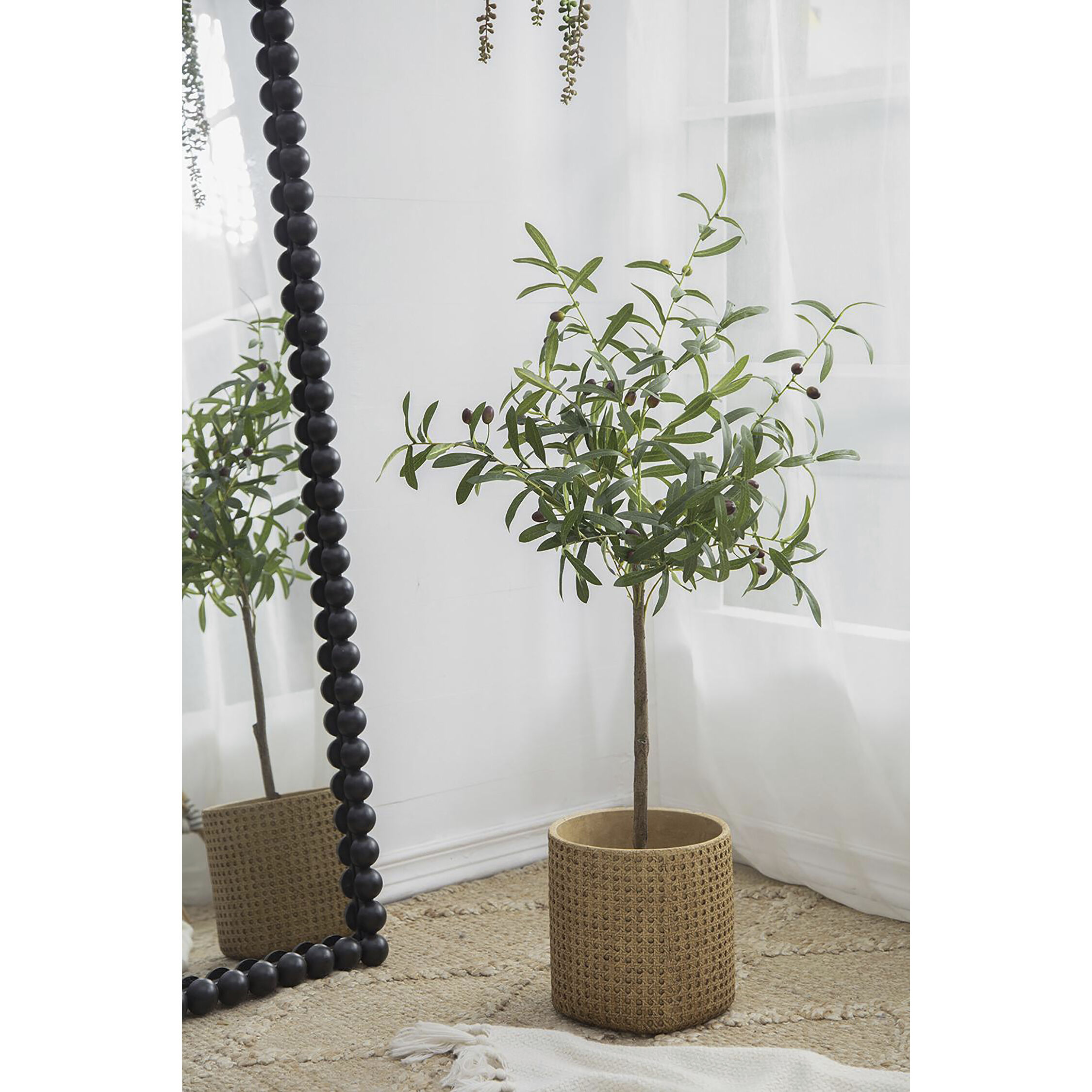 Olive Tree Green Faux Plant
