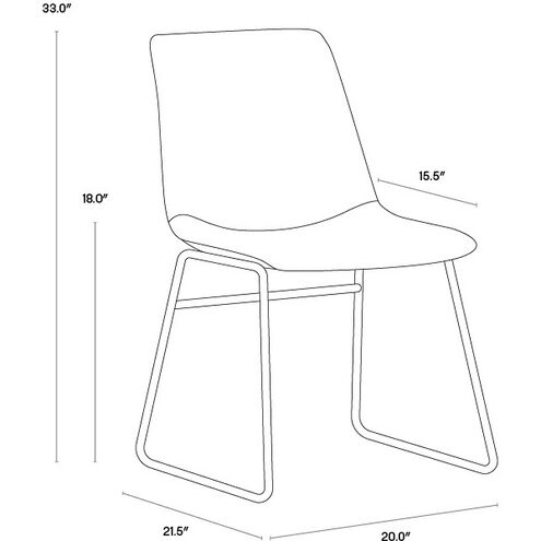 Cal Antique Grey Dining Chair, Set Of 2