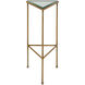 Giza 22 X 10 inch Brushed Gold and Glass Drink Table