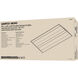 Brentwood LED 24 inch White Troffer Ceiling Light, Double Basket