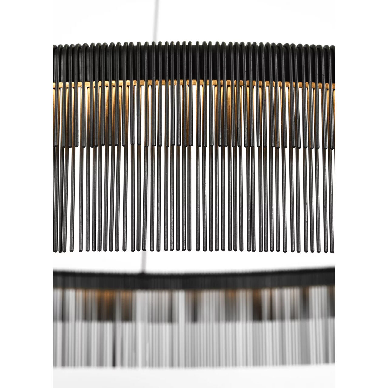 Kelly Wearstler Differo LED 50 inch Aged Iron Layered Ring Chandelier Ceiling Light