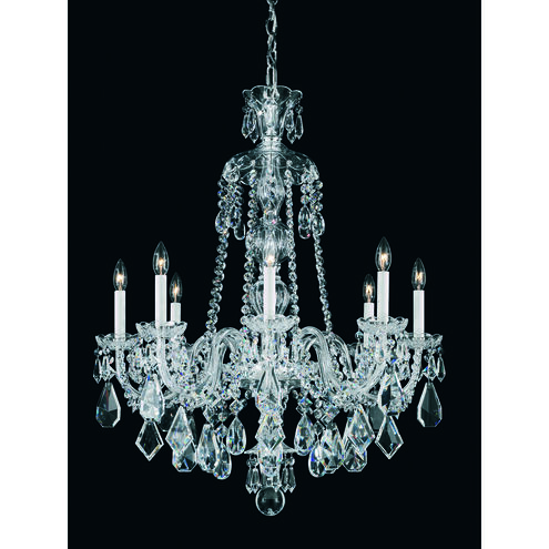 Hamilton 8 Light 28 inch Silver Chandelier Ceiling Light in Heritage, Polished Silver