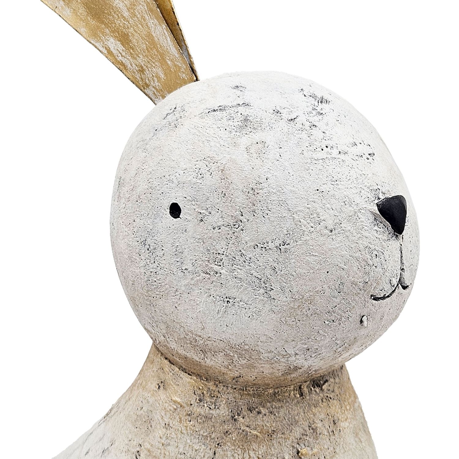 Anita White and Gold Statue