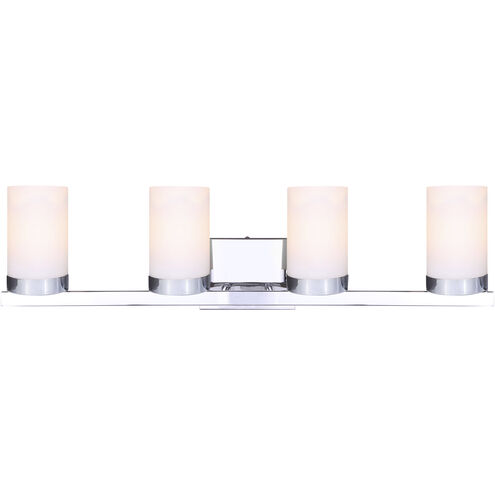 Madison 4 Light 30 inch Chrome Vanity Light Wall Light