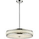 Sevier LED 24 inch Chrome Chandelier Ceiling Light