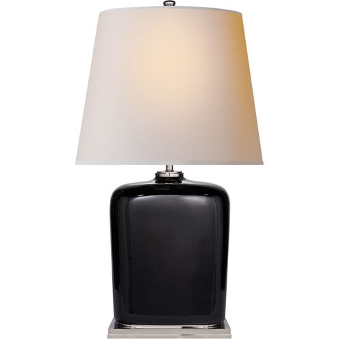 Thomas O'Brien Mimi 27.5 inch 60.00 watt Black Porcelain Table Lamp Portable Light in Natural Paper