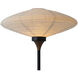 Roswell 70 inch 14 watt Matte Black Torchiere Portable Light