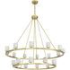 Aragon 22 Light 46.75 inch Soft Brass Chandelier Ceiling Light