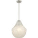 Pacific 1 Light 14 inch Brushed Nickel Pendant Ceiling Light