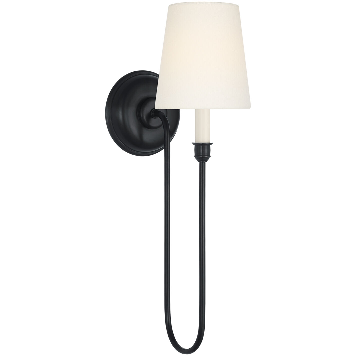 Thomas O'Brien Vendome LED 5.5 inch Bronze Deep Arm Sconce Wall Light