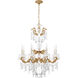 La Scala 8 Light 25 inch French Gold Chandelier Ceiling Light in Heritage, French Gold Cast