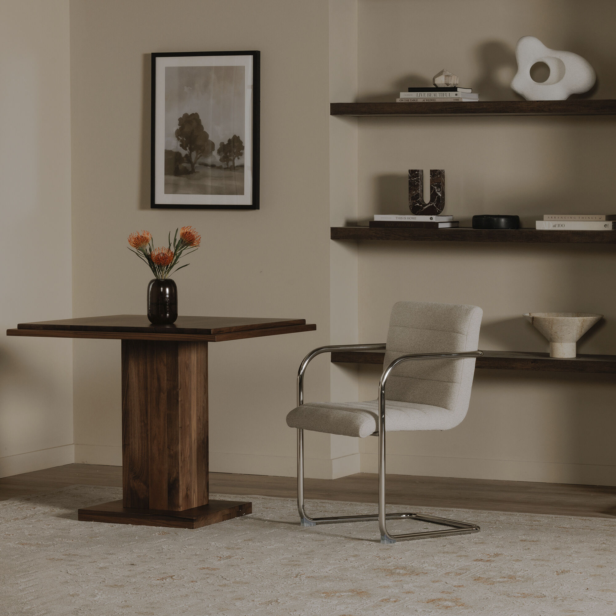 Pedro Beige Dining Chair