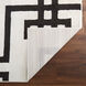 Optika 114 X 79 inch Black/White Rug in 6 x 9