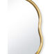 Isadora 34 X 34 inch Gold Leaf Mirror