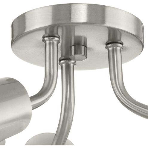 Cornett LED 24 inch Brushed Nickel Semi-Flush Mount Ceiling Light