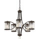 Nora 5 Light 27 inch Oiled Burnished Bronze Chandelier Ceiling Light