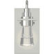 Erlenmeyer 1 Light 4.5 inch Sterling Sconce Wall Light