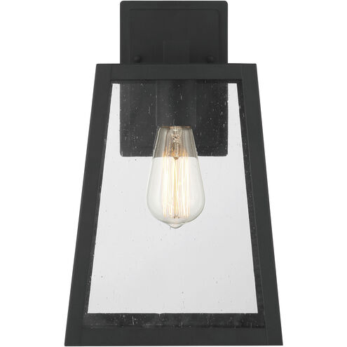 Dunn 1 Light 13 inch Textured Matte Black Outdoor Wall Mount, Large