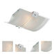 Vicenzo 2 Light 13 inch Chrome Flush Mount Ceiling Light