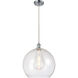 Ballston Athens 1 Light 14 inch Polished Chrome Pendant Ceiling Light in Seedy Glass