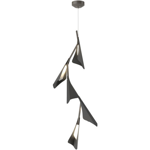 Plume LED 15.1 inch Dark Smoke and Black Pendant Ceiling Light in Dark Smoke/Black