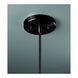 Radiance 1 Light 8 inch Matte Black Pendant Ceiling Light in Black Cord